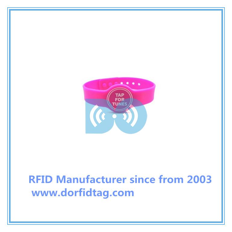 Wristband tickets  hf rfid tags  rfid tag types Chinese RFID silicone wristband manufacturer 